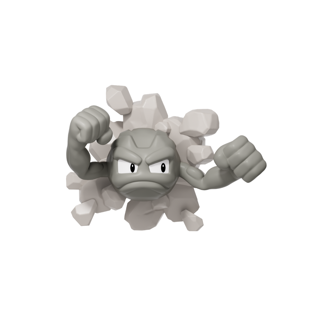 Pokemon - Geodude - Refrigerator Magnet Vinyl Figure