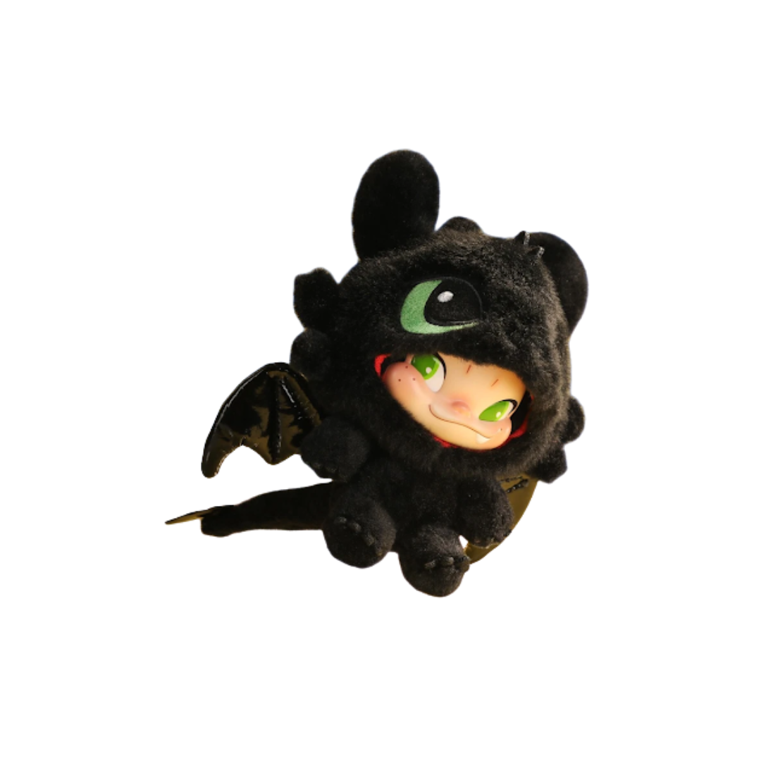 NINNIC x Toothless - Limited Edition Plush Keychain Art Toy Blister Pack