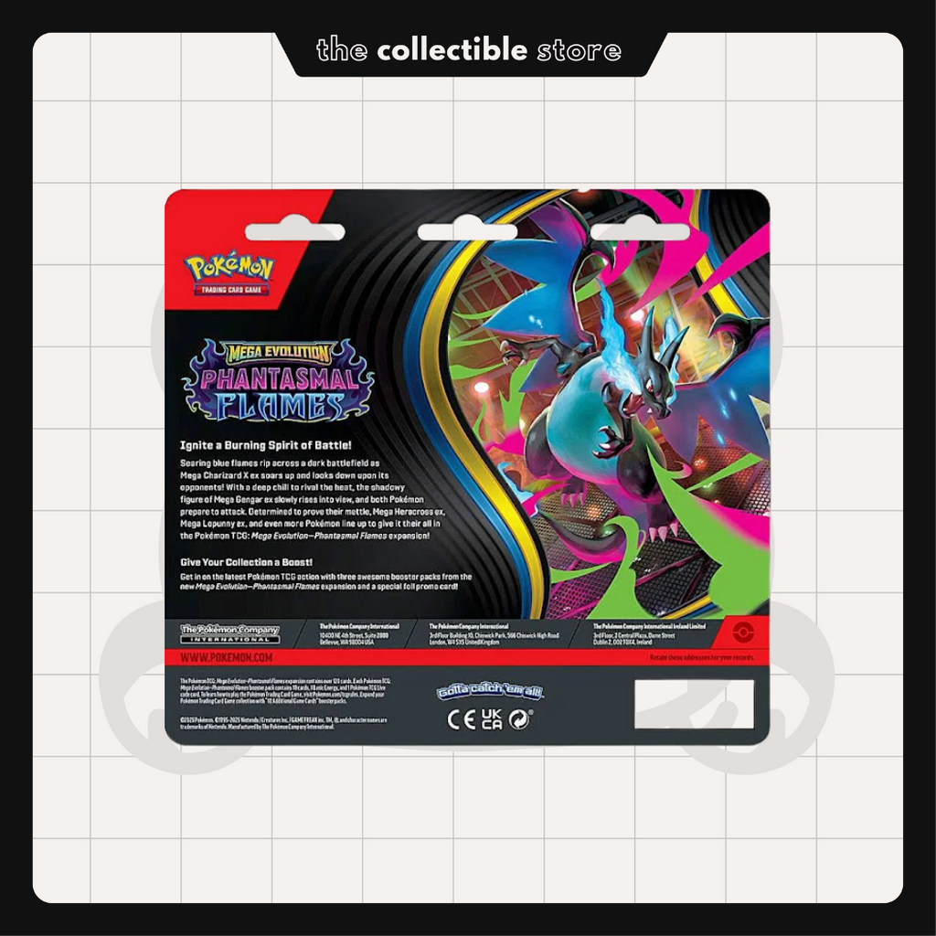 Phantasmal Flames - Pokemon TCG 3 Pack Blister