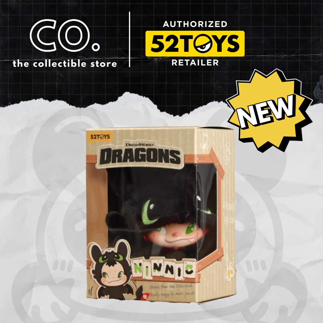 NINNIC x Toothless - Limited Edition Plush Keychain Art Toy Blister Pack