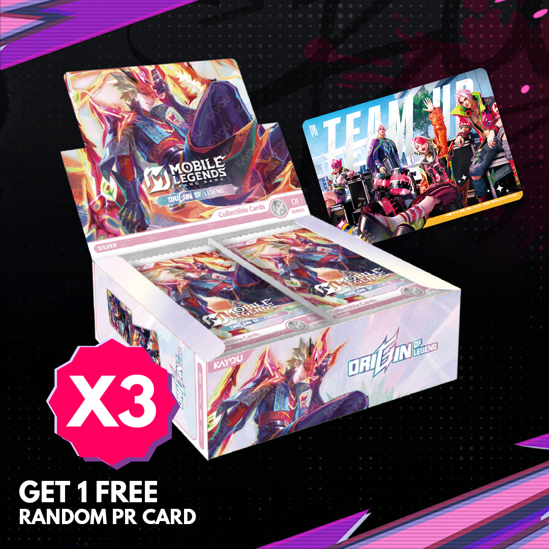 *PREORDER* [3 Box Bundle w/ Free PR Card] Kayou Mobile Legends: Bang Bang - Origin of Legend Collectible Cards Series 1 (EN)