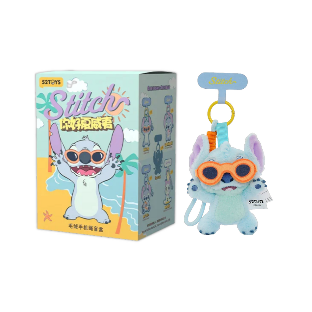 Disney Lilo & Stitch Aloha Hawaii Series Plush Mobile Lanyard - 52TOYS