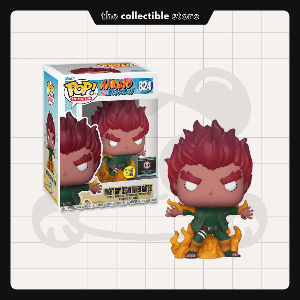 Funko Pop! Naruto Shippuden - Might Guy Eight Inner Gates #824 GITD Chalice Collectibles with Protector