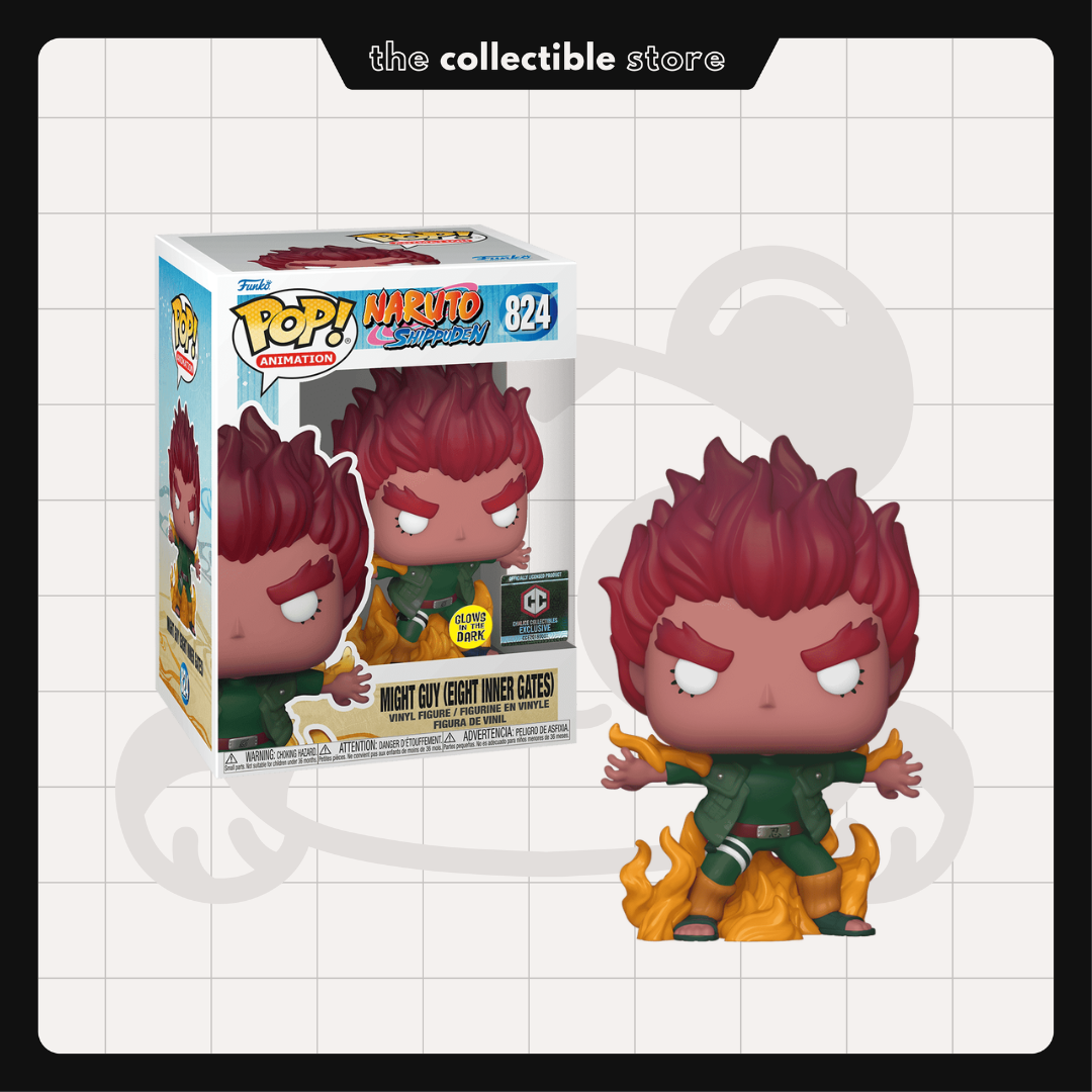 Funko Pop! Naruto Shippuden - Might Guy Eight Inner Gates #824 GITD Chalice Collectibles with Protector