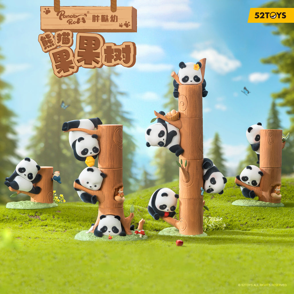 Panda Roll Fruit Tree Climbing Series Blind Box Figures (Single)