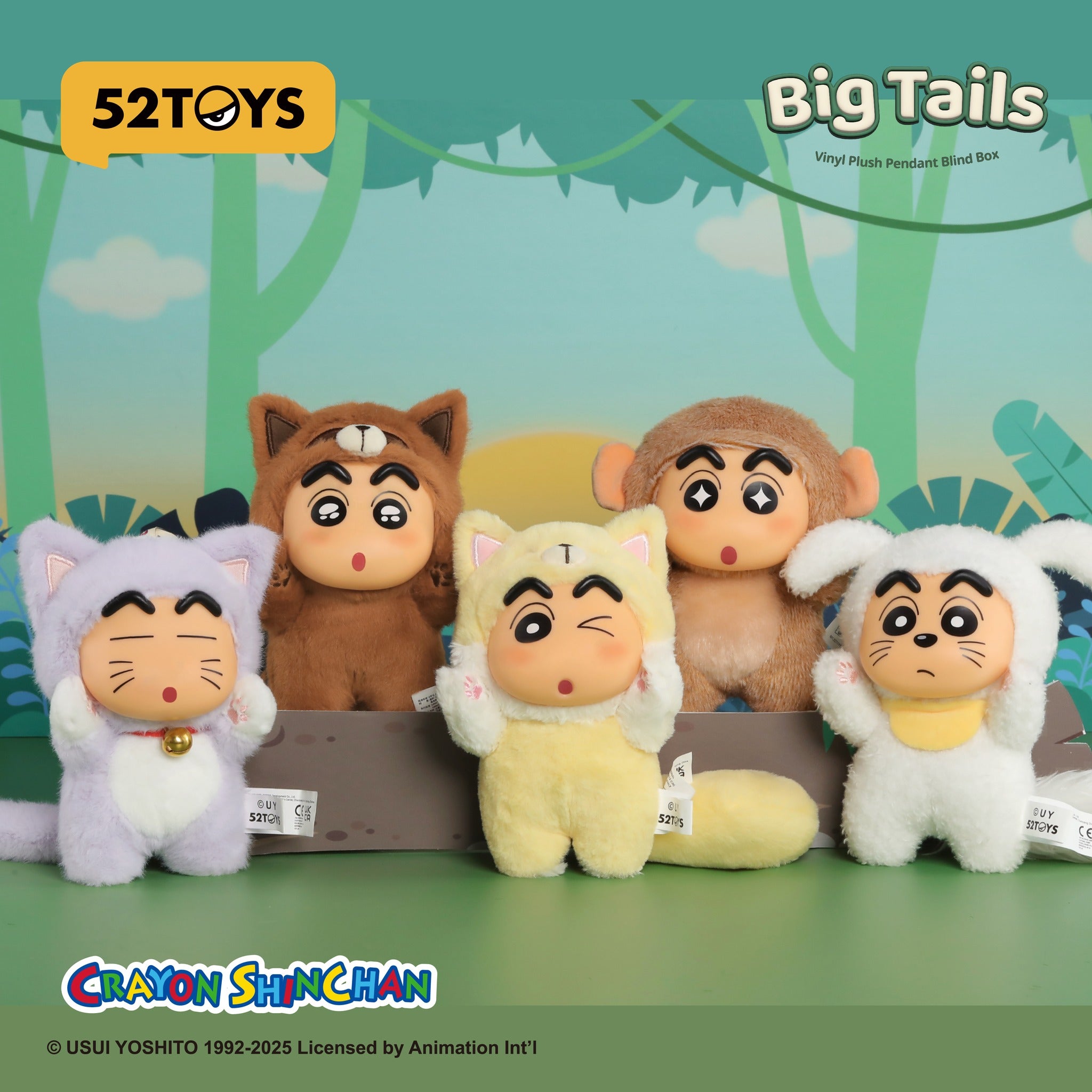 Crayon Shin-chan Big Tails Series Blind Box Plush Pendant (Single)