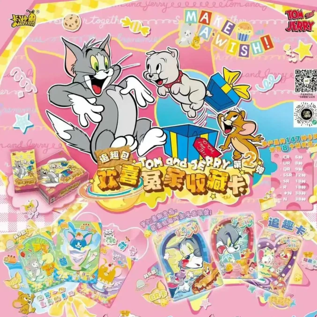 Tom and Jerry - Happy Enemies Collectible Cards Fun Chase Edition Series 2 EN 15 Packs