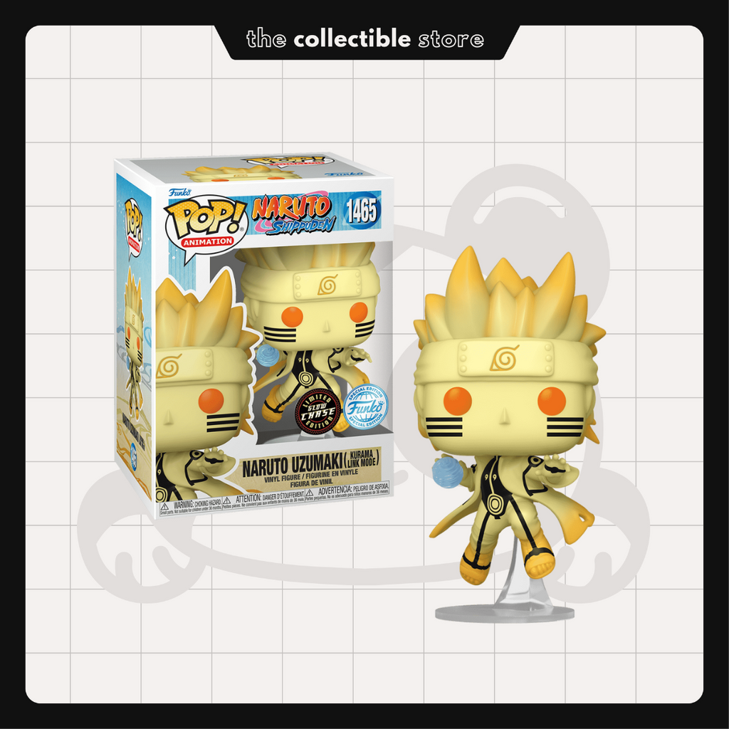 Funko Pop! Naruto Shippuden Naruto Uzumaki (Kurama Link Mode) #1465 Chase GITD Special Edition