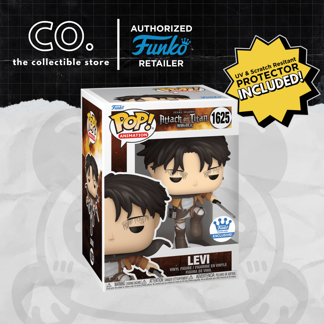 Funko Pop! Attack on Titan Levi w/ Swords #1625 Funko Shop with Protector