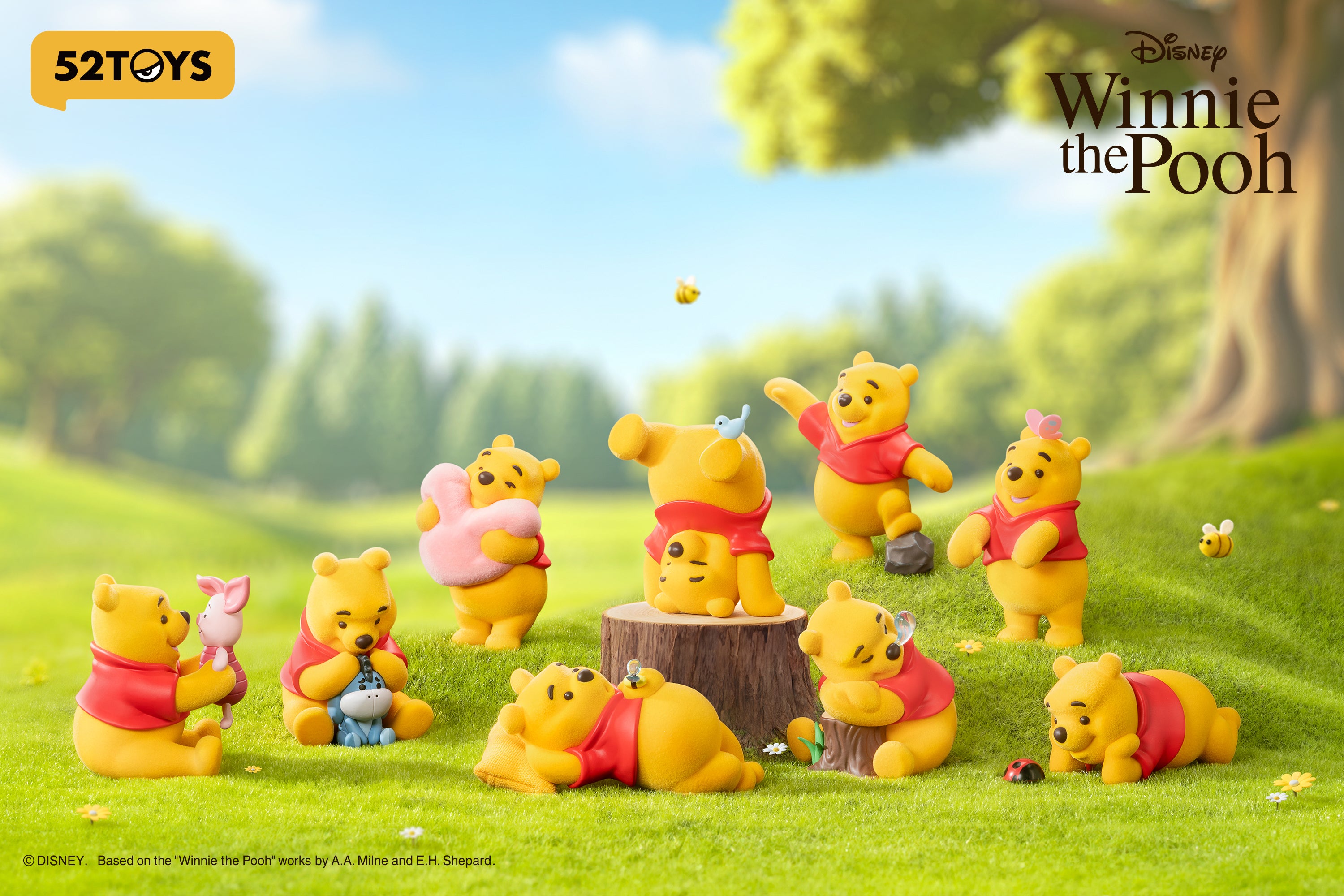 Disney - Winnie the Pooh Carefree Series Blind Box Figures (Single)