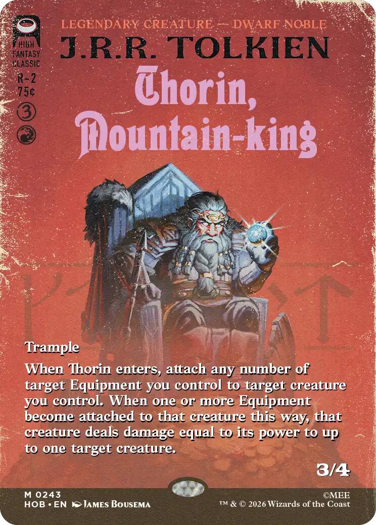 Thorin, Mountain-king (Borderless) [HOB - 243]