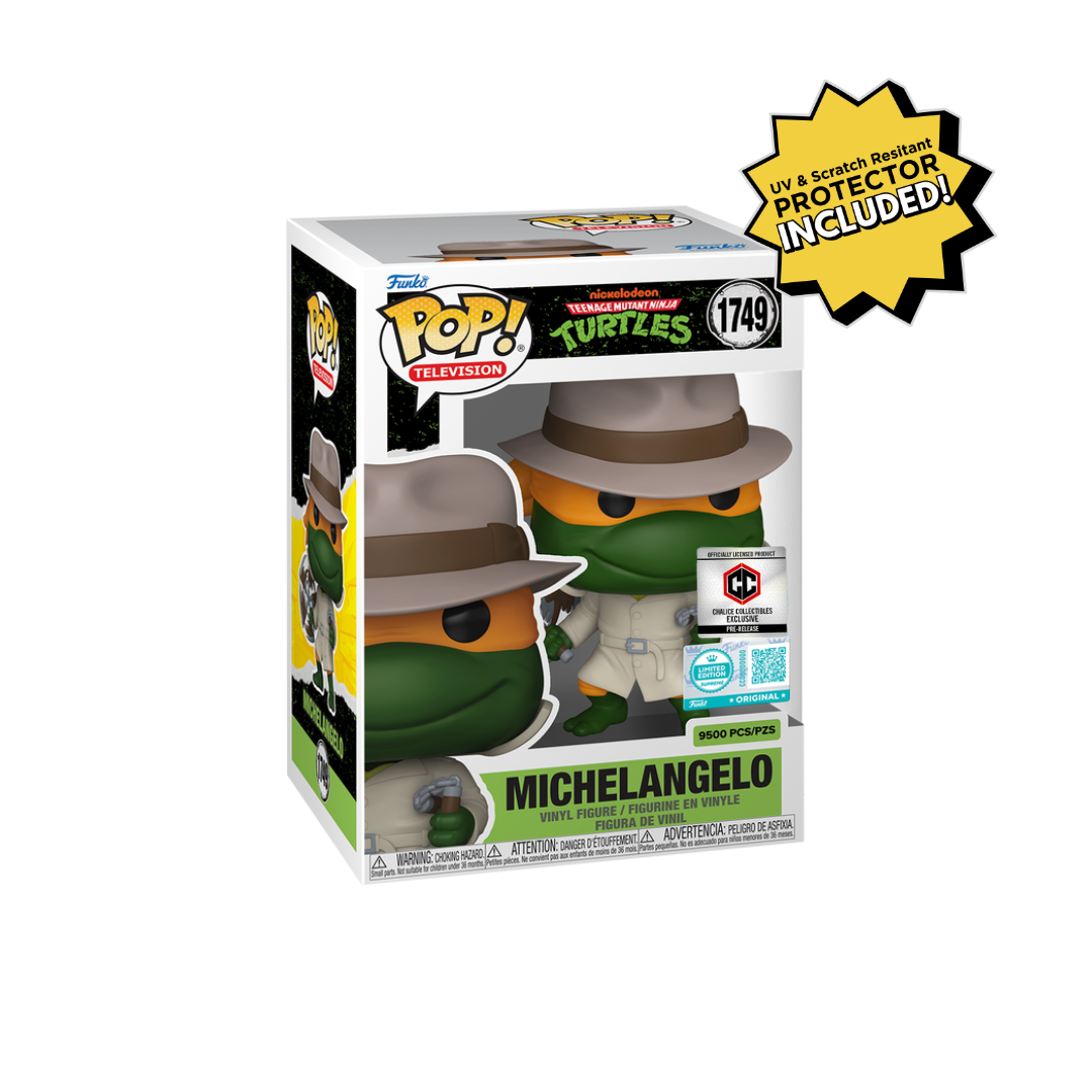 Funko Pop! Teenage Mutant Ninja Turtles - Michelangelo in Trenchcoat #1749 Chalice Collectibles [Limited Edition Supreme 9500 pcs]