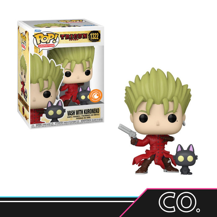 Funko Pop! Trigun - Vash with Kuroneko #1322 Crunchyroll
