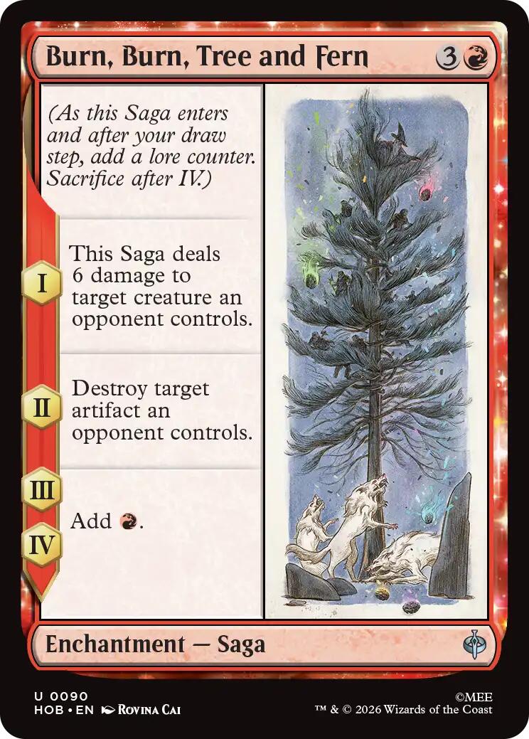 Burn, Burn, Tree and Fern [HOB - 90]