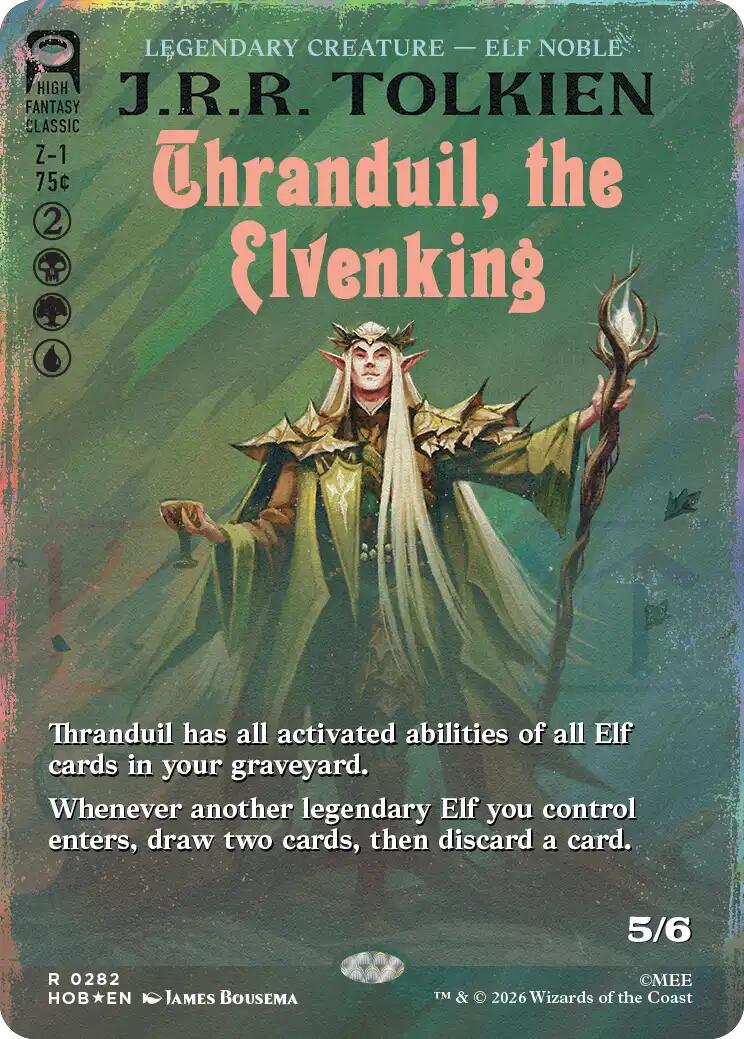 Thranduil, the Elvenking (Borderless) (Surge Foil) [HOB - 282]