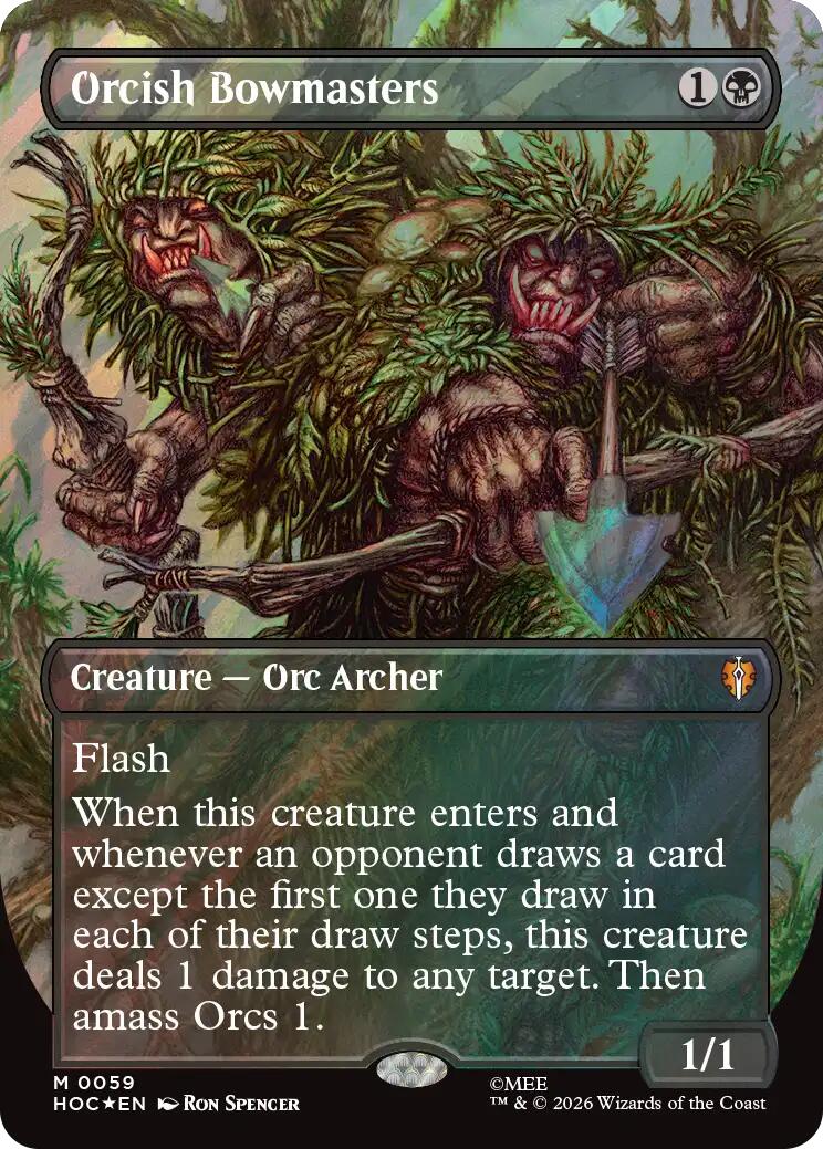 Orcish Bowmasters (Borderless) (Surge Foil) [HOC - 59]