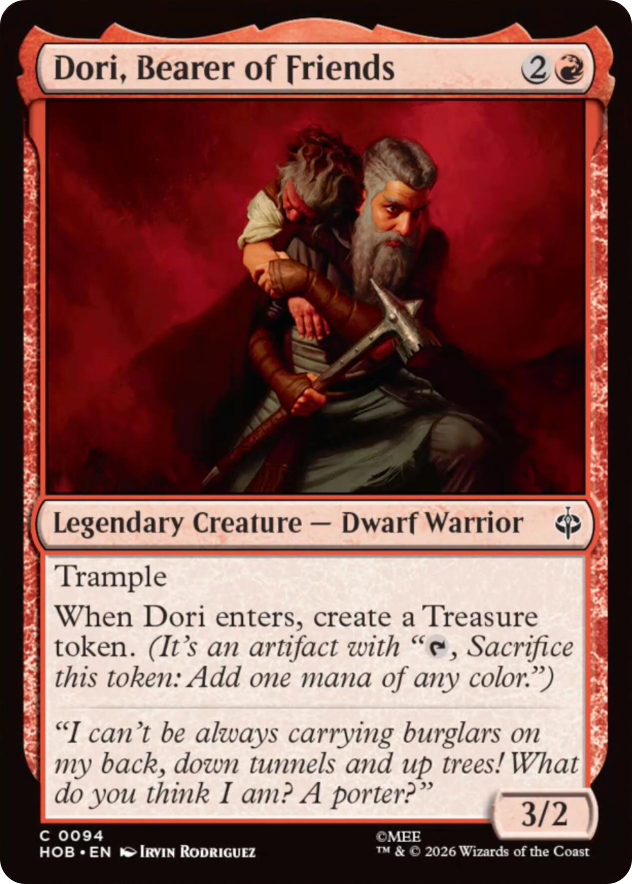 Dori, Bearer of Friends [HOB - 94]