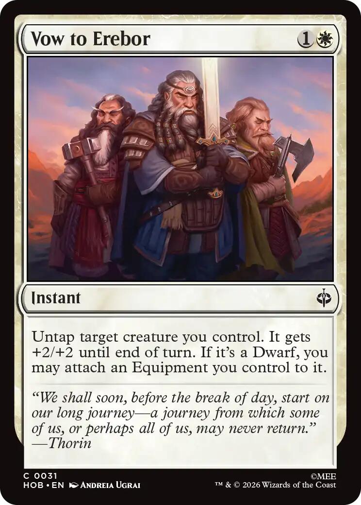 Vow to Erebor [HOB - 31]