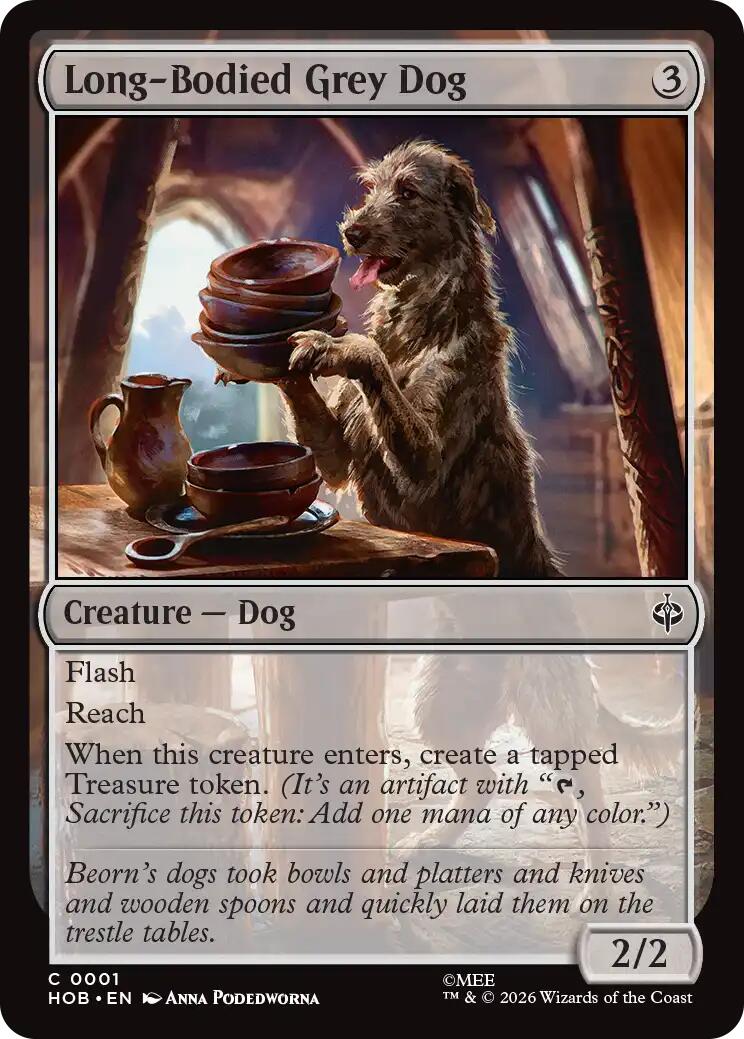 Long-Bodied Grey Dog [HOB - 1]
