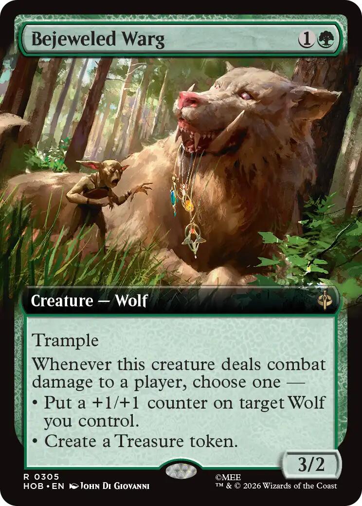 Bejeweled Warg (Extended Art) [HOB - 305]
