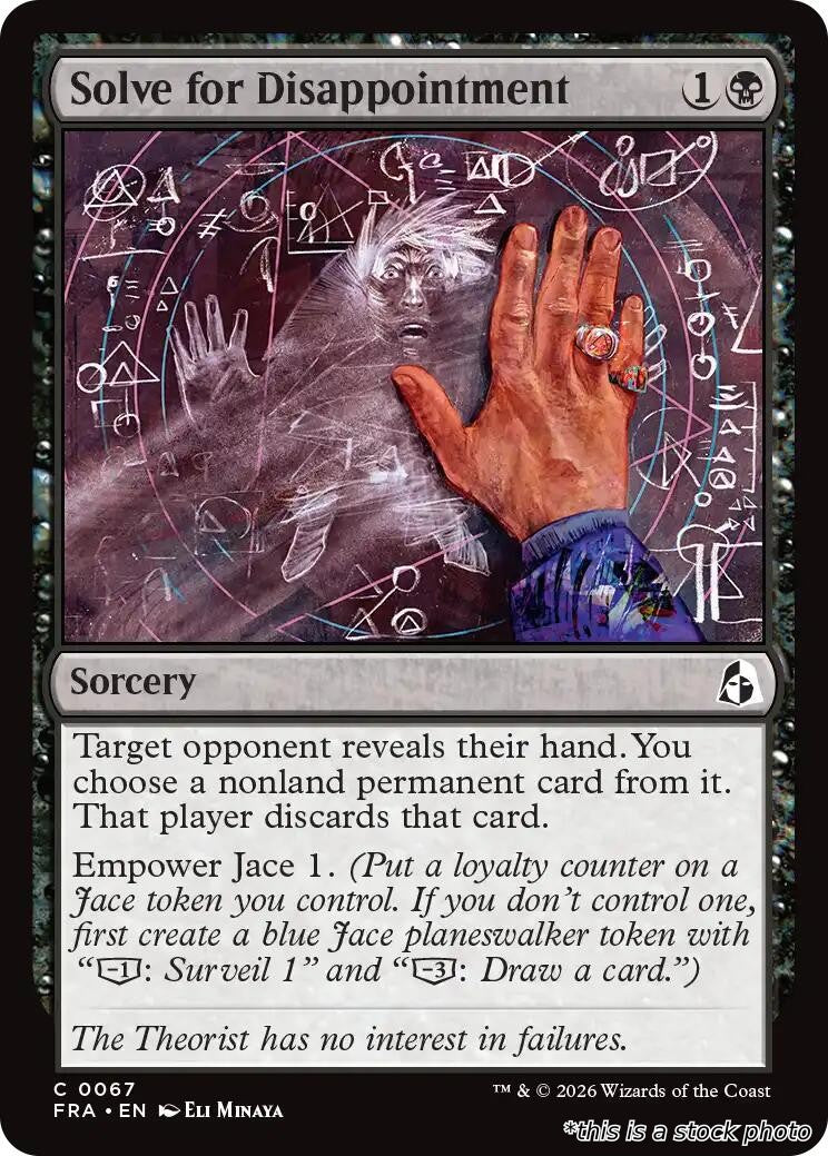Solve for Disappointment