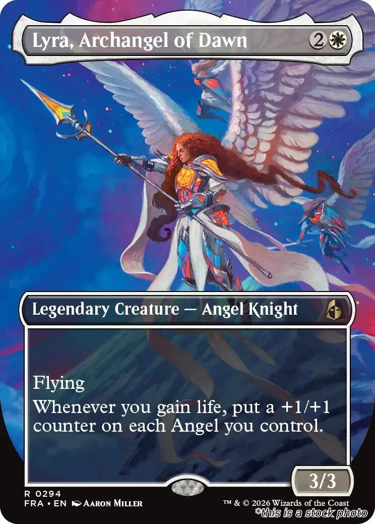 Lyra, Archangel of Dawn (Borderless)