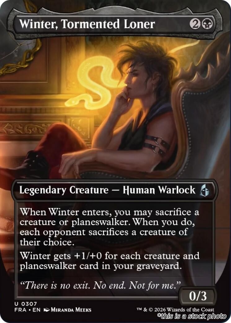 Winter, Tormented Loner (Borderless)