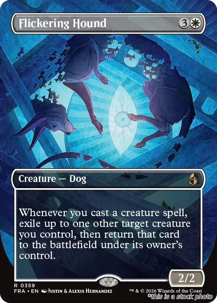 Flickering Hound (Borderless)