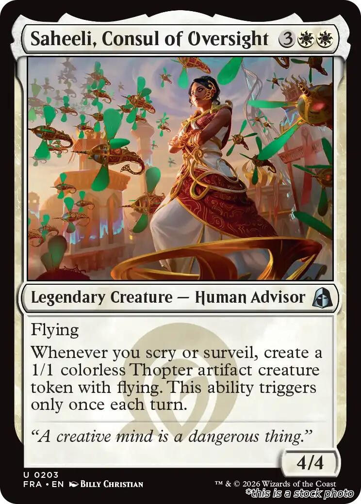 Saheeli, Consul of Oversight
