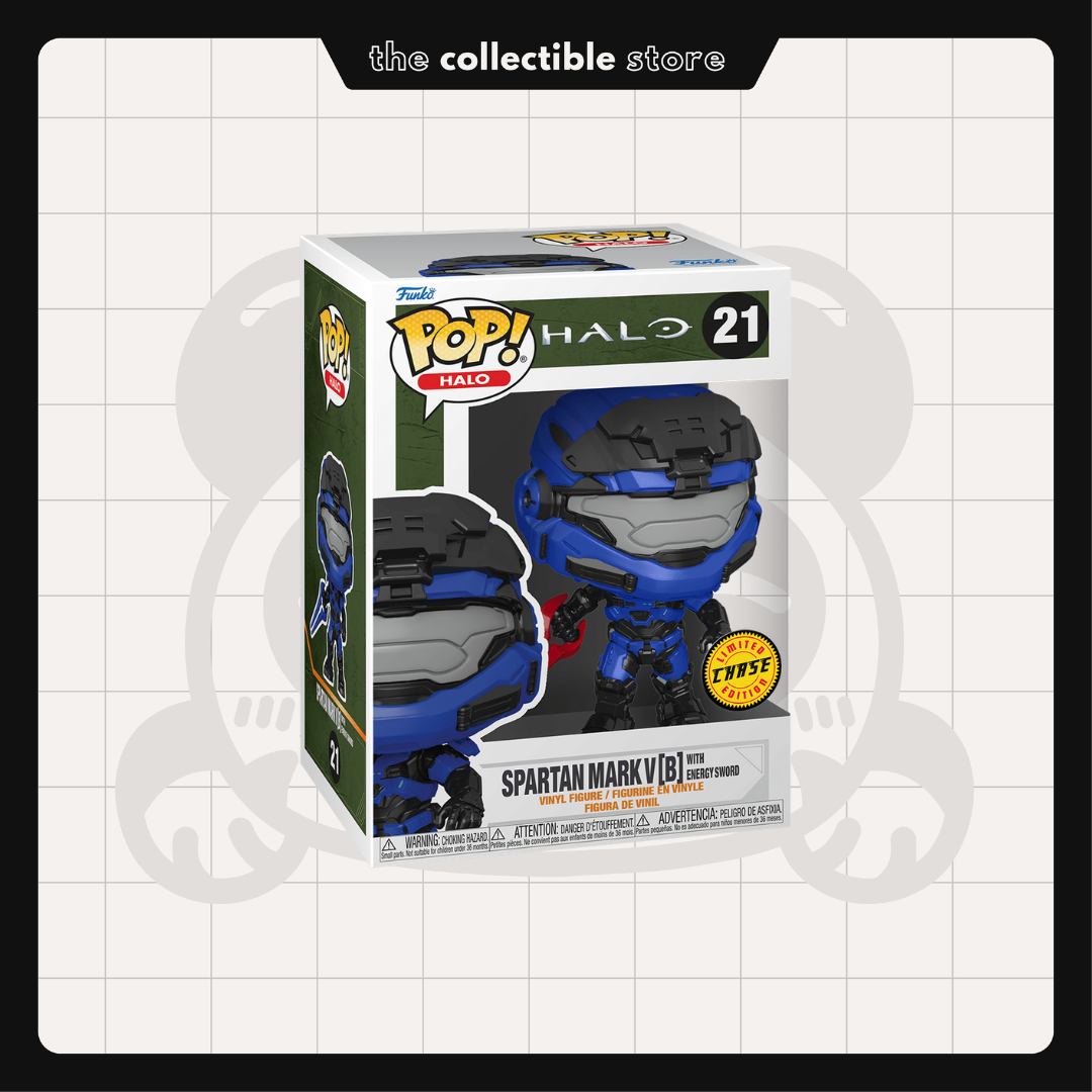 Funko Pop! Halo - Spartan Mark V[B] w/ Energy Sword #21 Chase with Protector