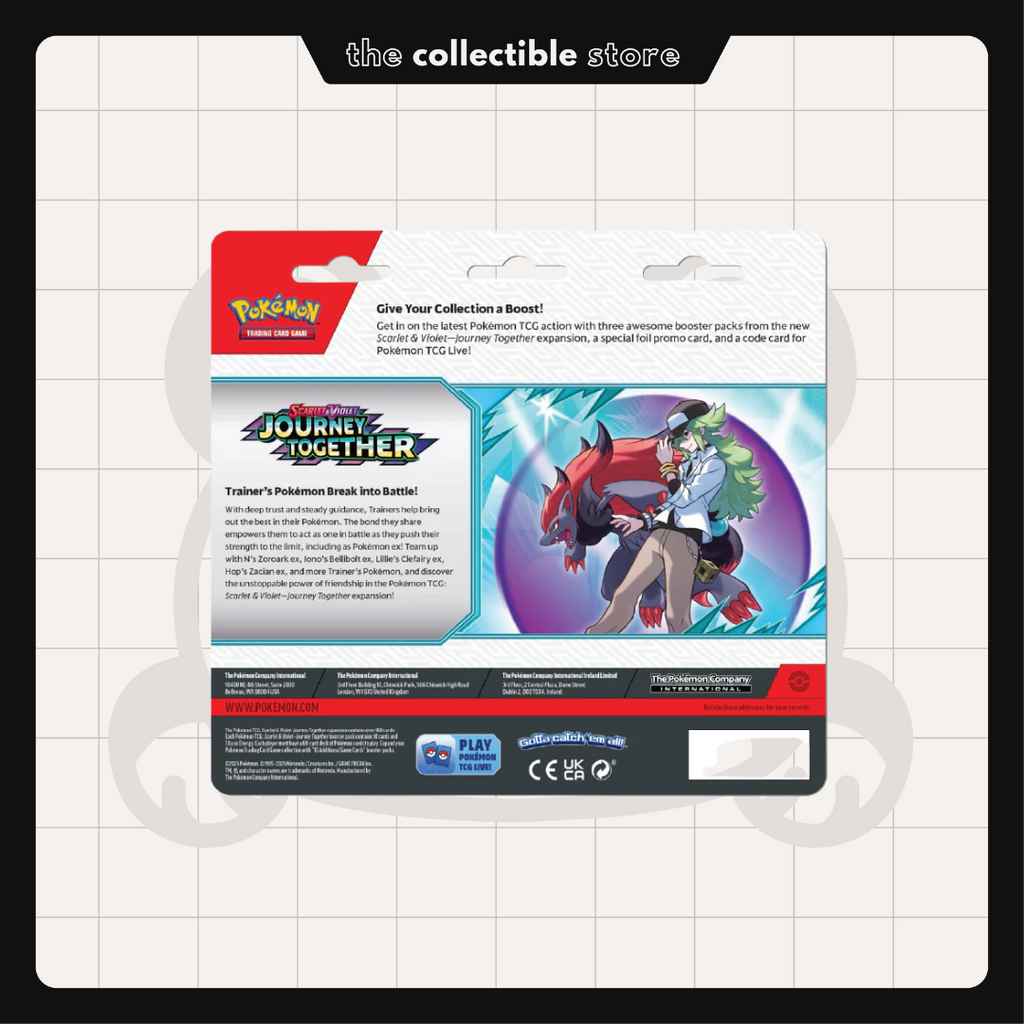 Journey Together - Pokemon TCG 3 Pack Blister