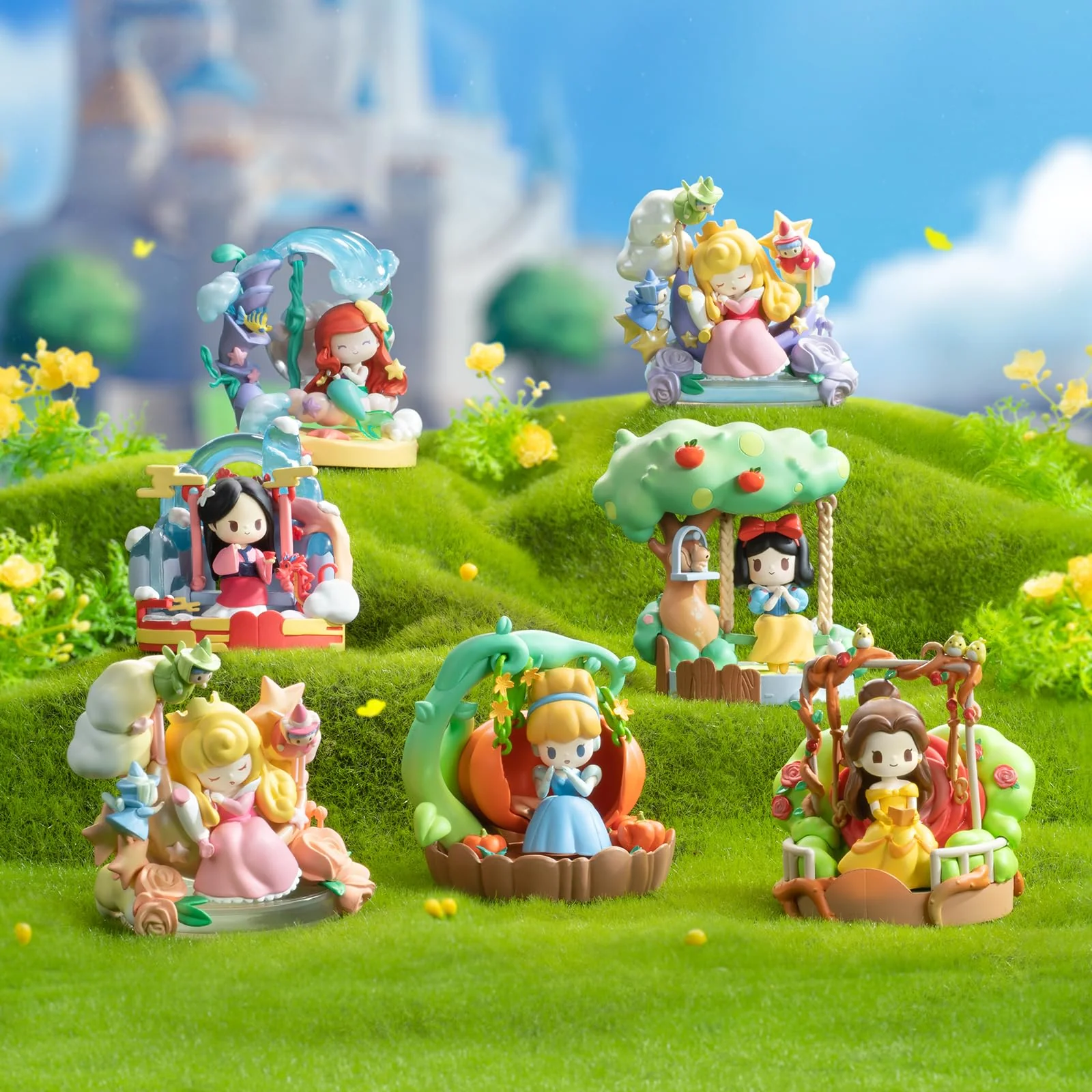 [D-baby] Disney Princess Floral Swing Series Blind Box Figures (Single)