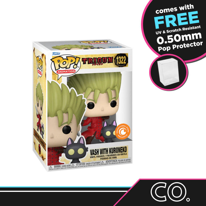 Funko Pop! Trigun - Vash with Kuroneko #1322 Crunchyroll