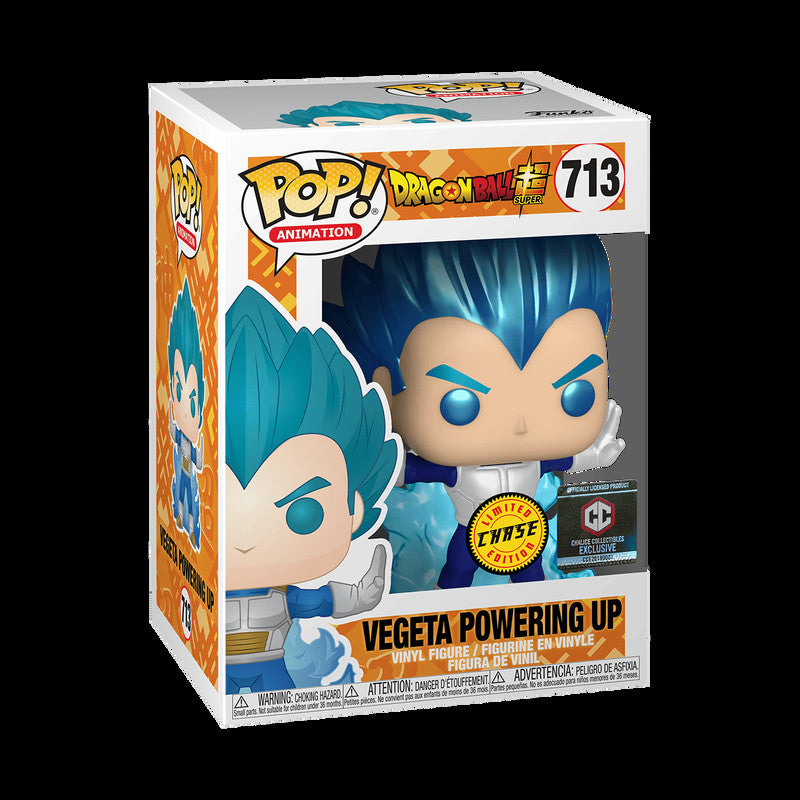 Funko Pop! Dragon Ball Super - Vegeta Powering Up #713 GITD Chalice Collectibles