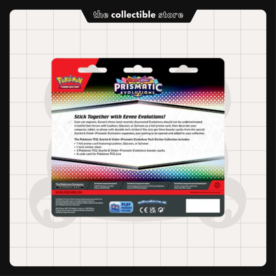 Prismatic Evolutions - Pokemon TCG Tech Sticker Collection