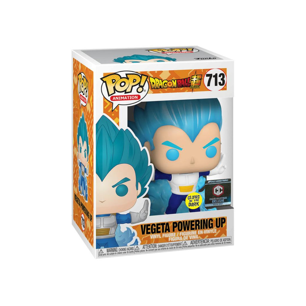 Funko Pop! Dragon Ball Super - Vegeta Powering Up #713 GITD Chalice Collectibles