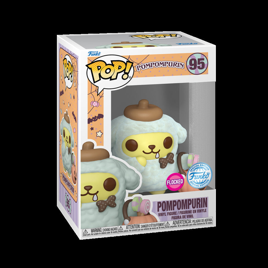 Funko Pop Sanrio - Pompompurin Halloween *95 (Flocked) Special Edition