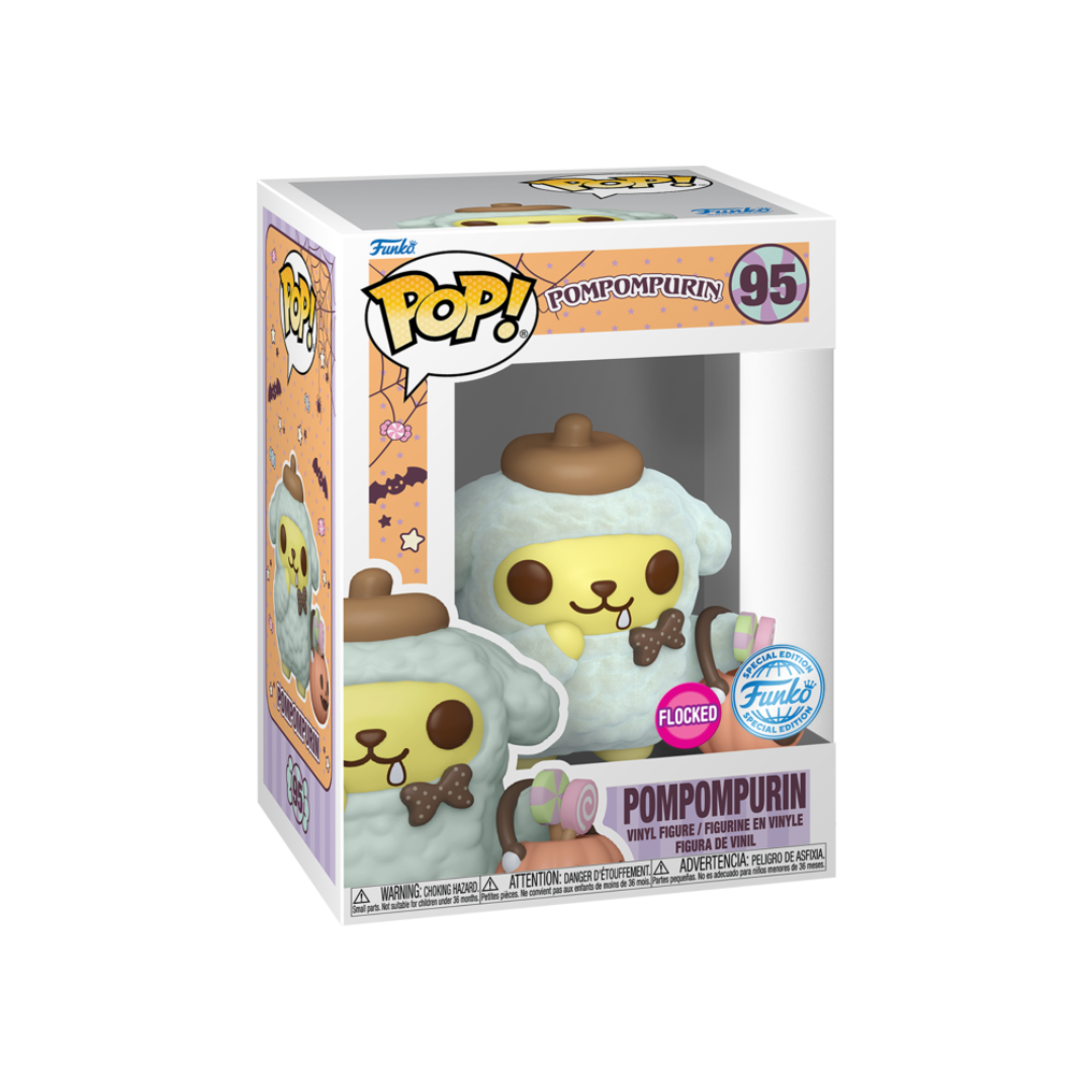 Funko Pop! Sanrio - Flocked Pompompurin Halloween #95 (Special Edition)