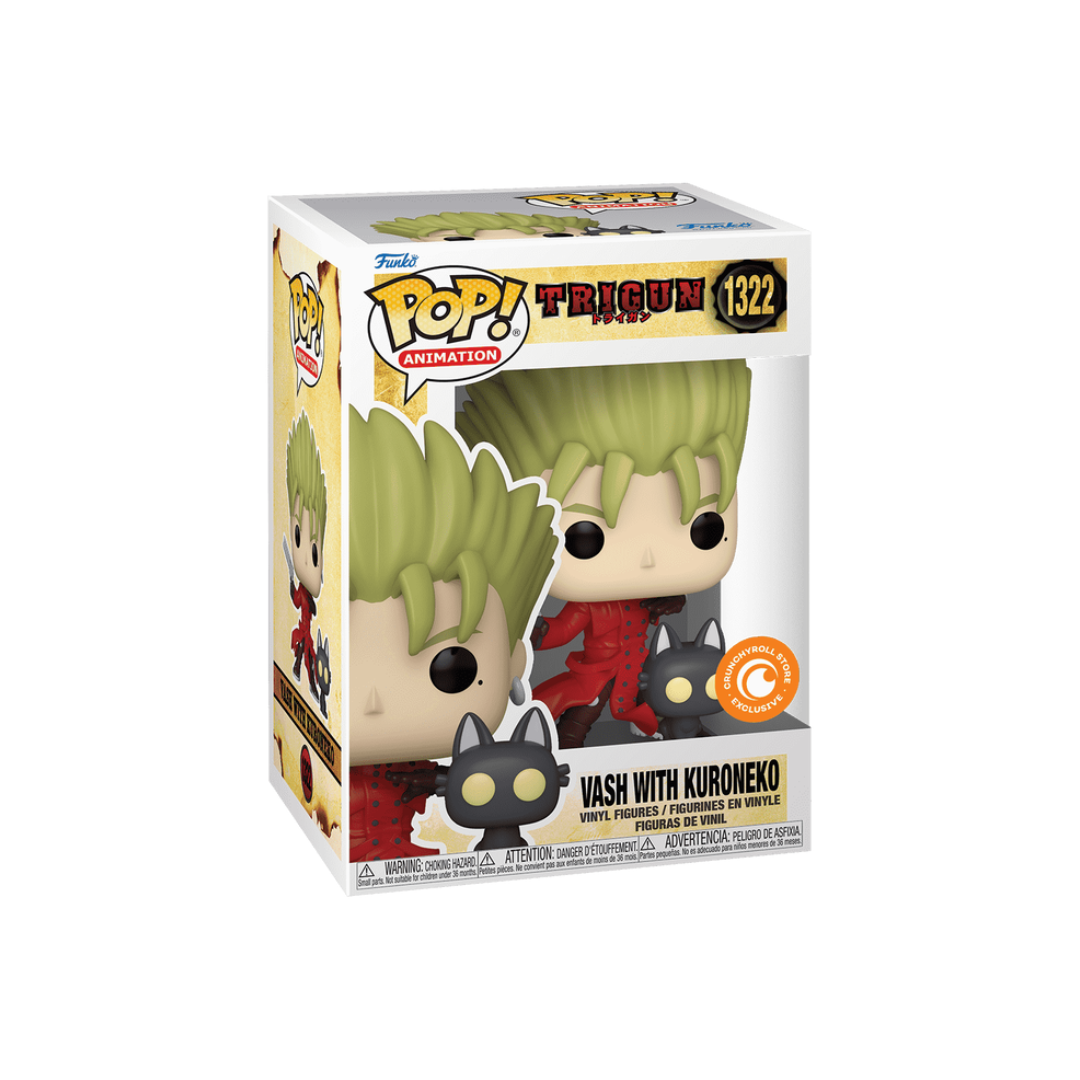 Funko Pop! Trigun - Vash with Kuroneko #1322 (Crunchyroll)