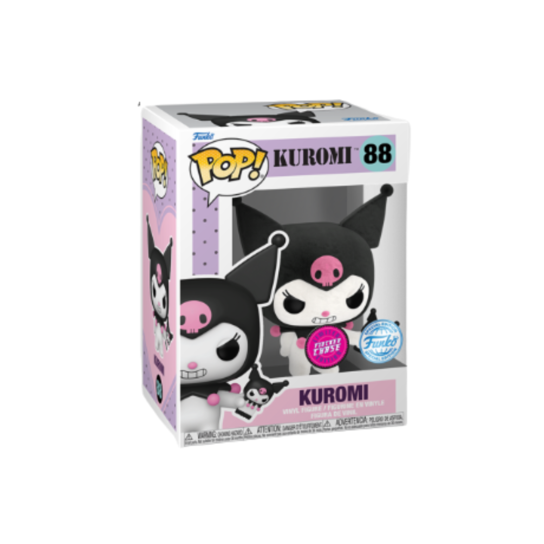 Funko Pop! Sanrio - Chase Flocked Kuromi w/ Phone #88 (Special Edition)