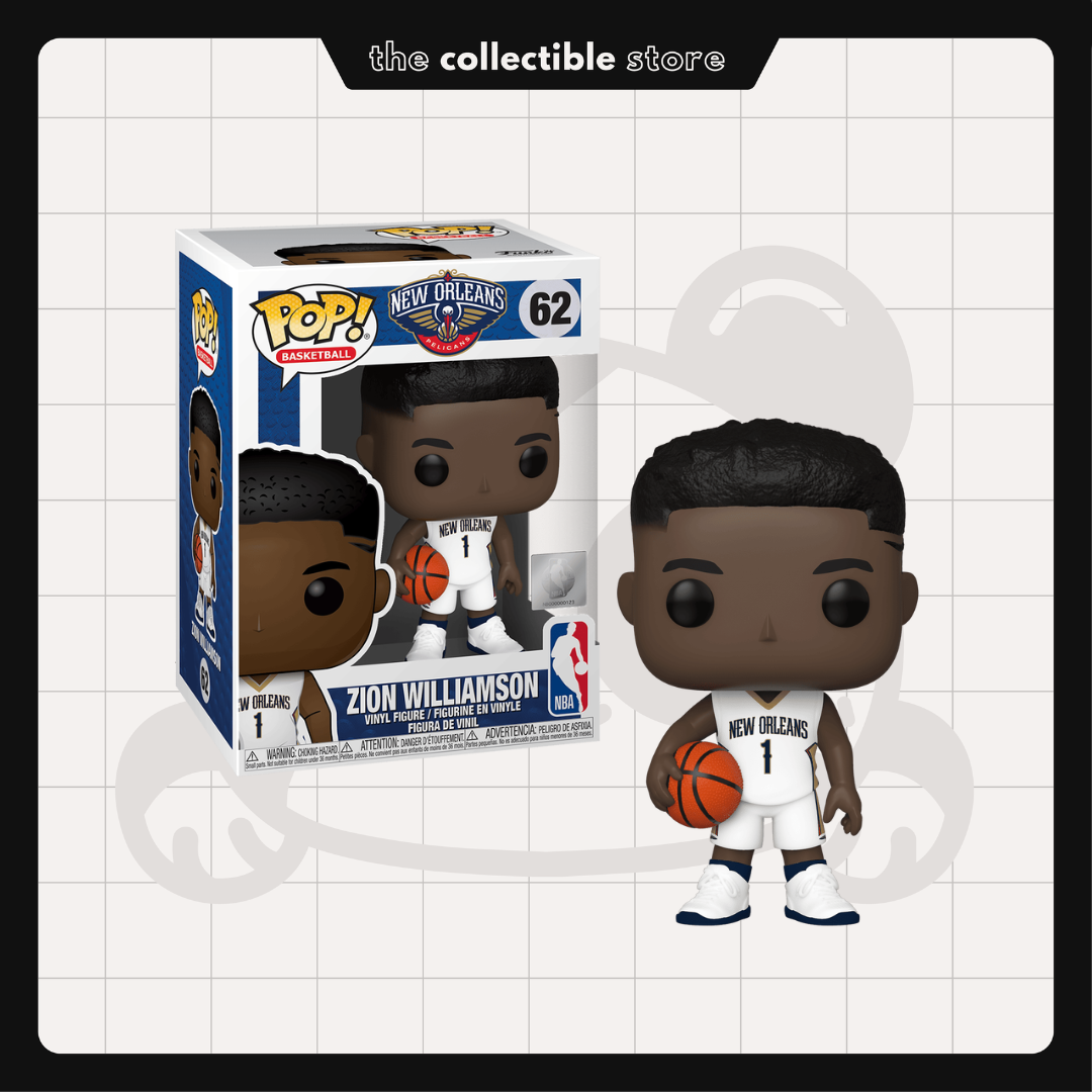 Funko Pop! New Orleans Pelicans - Zion Williamson #62 with Protector