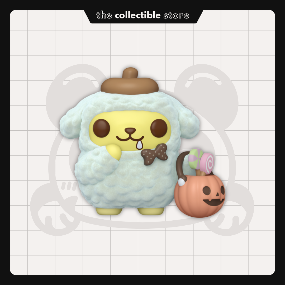 Funko Pop! Sanrio - Pompompurin Halloween #95 (Flocked) Special Edition with Protector