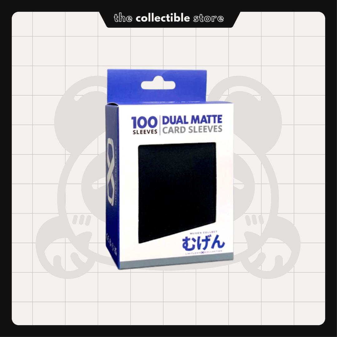 Dual Matte 66x91mm Card Sleeves (100 pcs) Black - Mugen