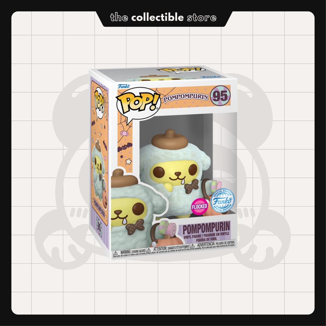 Funko Pop! Sanrio - Pompompurin Halloween #95 (Flocked) Special Edition with Protector