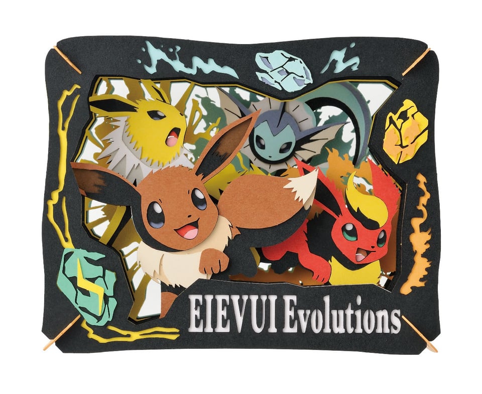 [Paper Theater] Pokemon PT-089 Eevee Evolutions Model Kit