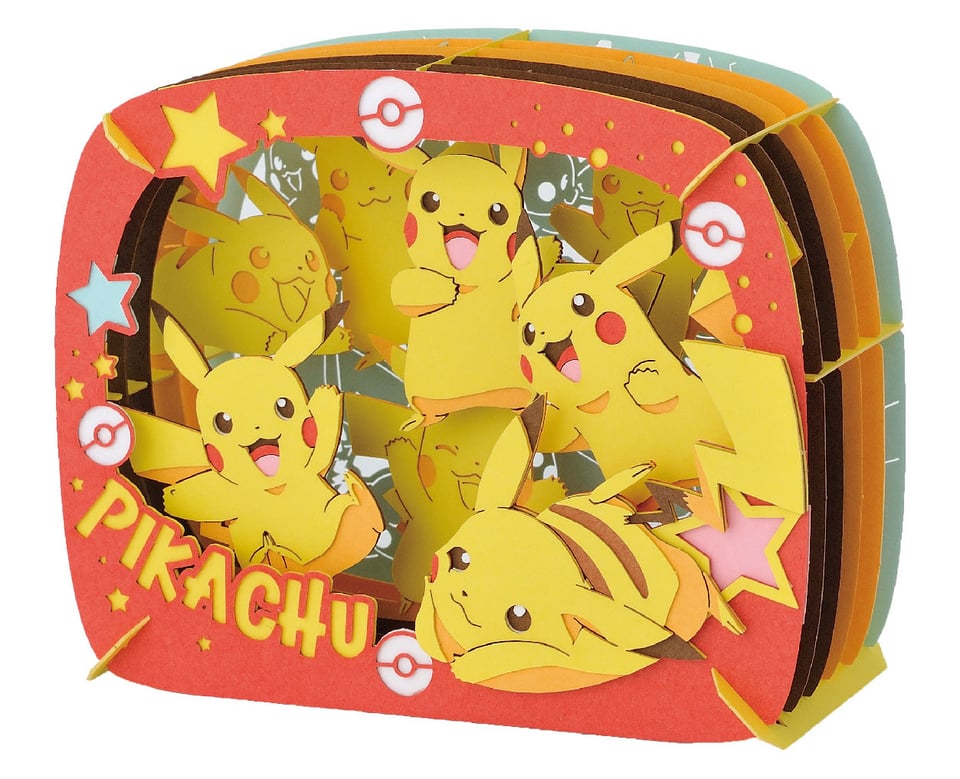 [Paper Theater] Pokemon PT-203 Lots of Pikachu Model Kit