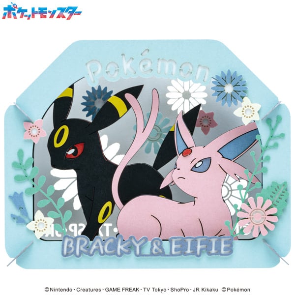 [Paper Theater] Pokemon PT-365 Umbreon & Espeon Model Kit