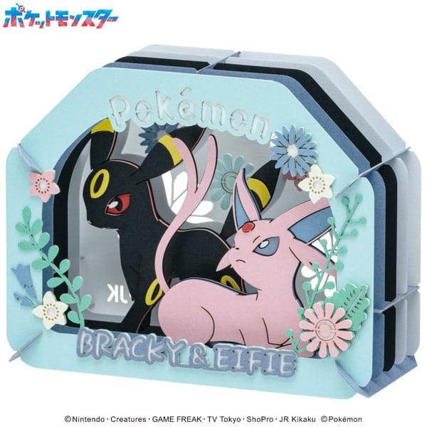 [Paper Theater] Pokemon PT-365 Umbreon & Espeon Model Kit