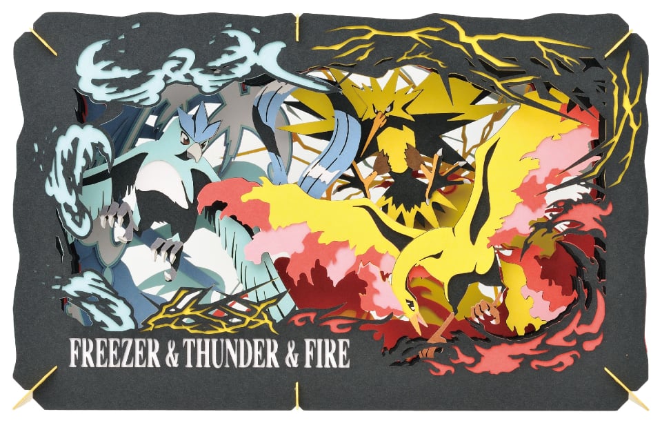 [Paper Theater] Pokemon PT-L02 Pokemon Sun & Moon Articuno, Zapdos & Moltres Model Kit