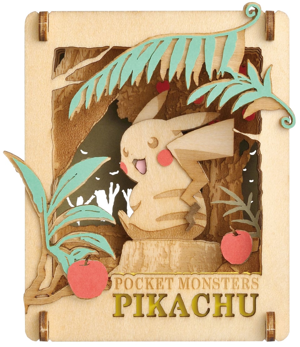 [Paper Theater: Wood Style] Pokemon PT-W05 Find Pikachu Model Kit